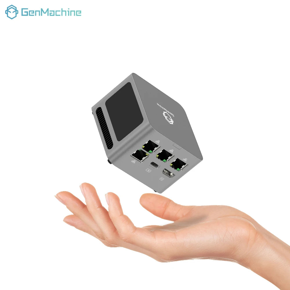 Genmachine Ryzen 3 5425U 4.1Ghz 15W Mini Pc Windows 11 Ryzen Super Mini LPDDR4X 4266Mhz Desktop Diy Gaming Computer WiFi6E BT5.2