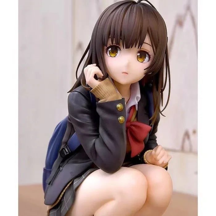 Anime Figure Ogiwara Sayu Shave The Beard And Pick Up Schoolgirl Sitting Uniforms Model Ornaments Collection Doll Toys Gift