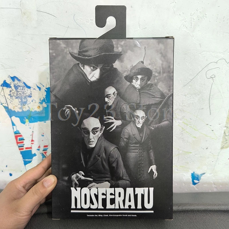 NECA Ultimate Black and White Horror Count Orlok Nosferatu Action Figure Model Toys Christmas Gift