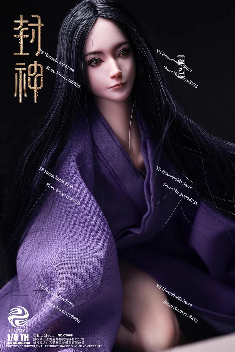 303Toys CT008 CT009 1/6 Queen Da ji CREATION OF THE GOD: KINGDOM OF STORMS Ancient Purple Red Robe 12" Female Action Figure