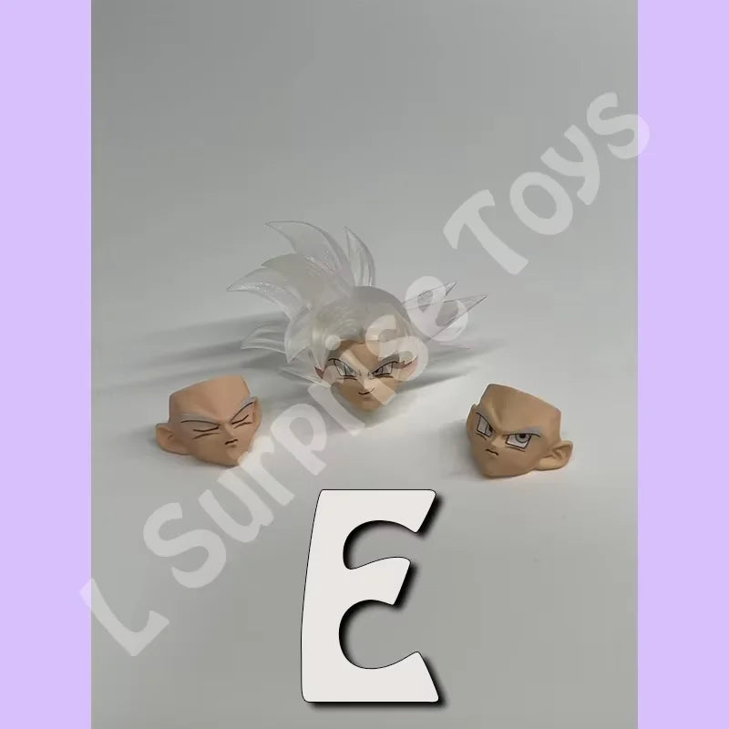 PT CUSTOM Dragon Ball Z Super Saiyan God Ultra Instinct Son Goku Head Accessories Head sculpt Anime Action Figures Toys Gifts