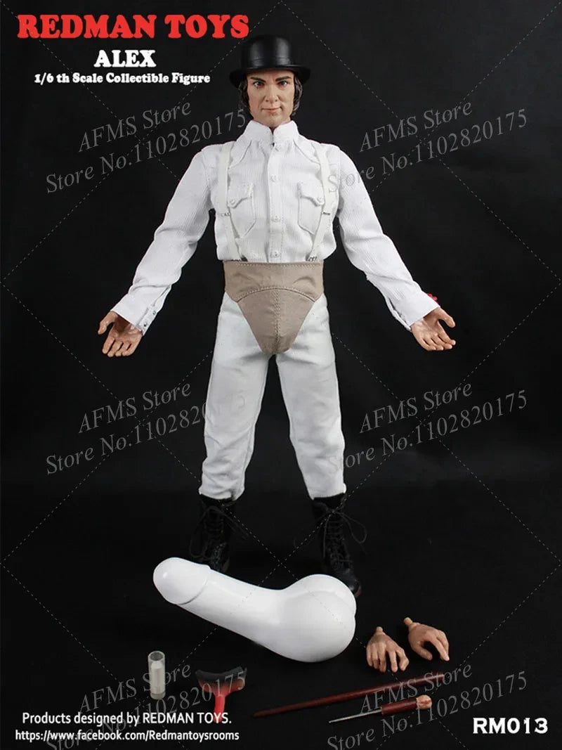REDMAN TOYS RM013 1/6 Scale Men Soldier Violent Teenagers Alex Classic Novel A Clockwork Orange Full Set 12inch Action Figure