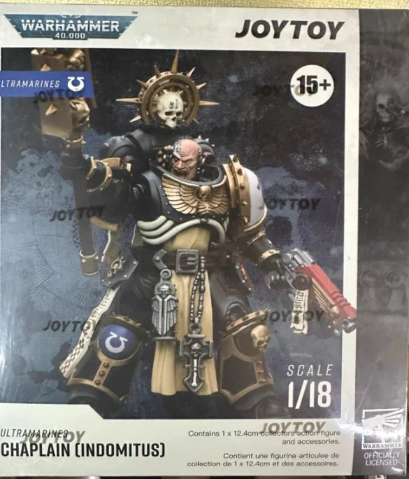 【SF】JOYTOYS 1/18 Action Figure Ultramarines Chaplain (Indomitus) Model Toys Gifts Collection Ornaments