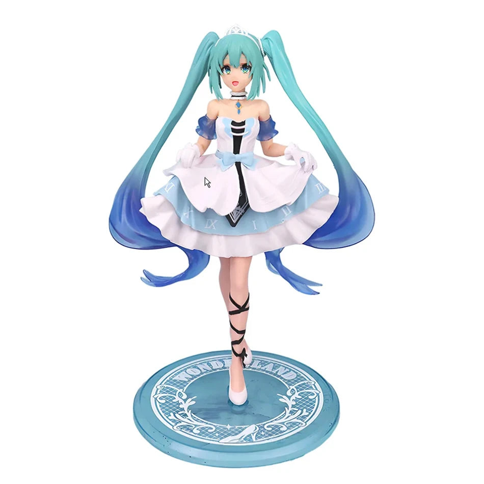 11-20CM Hatsune Miku X Cinnamoroll Figure Anime Collectible Models Decorative Decorations Children Birthday Christmas Kawaii Gif