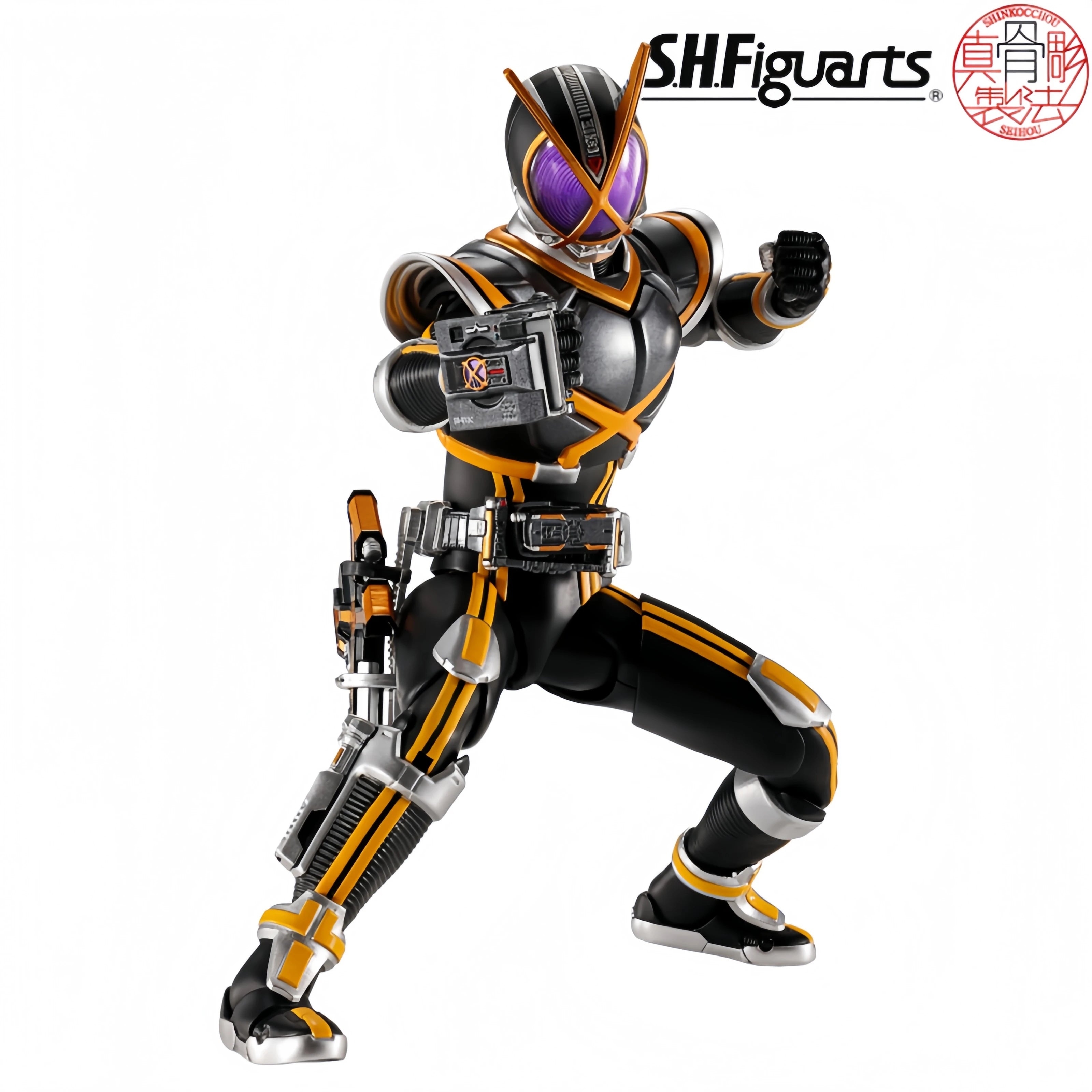 Bandai Tamashii Web Limited SHF Kamen Rider Kaixa (Shinkocchou Seihou) Anime Kamen Rider 555 Original Action Figure Collectible