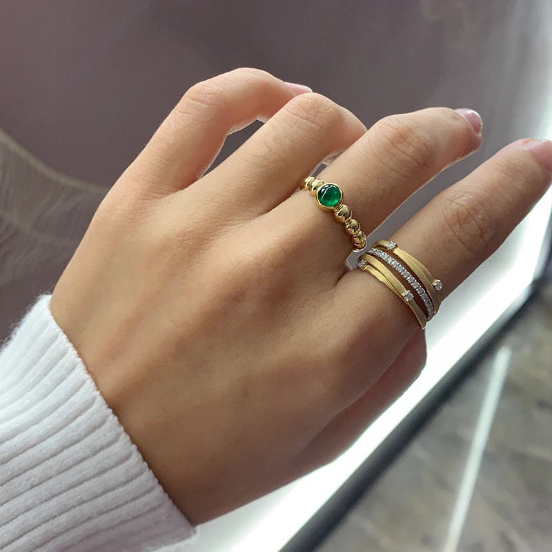 Aazuo Heißer Verkauf Luxus Schmuck 18K Gelb Gold Echt Diamanten 0,25 ct Original Design Ring Geschenk für Frau Engagement Party Au750