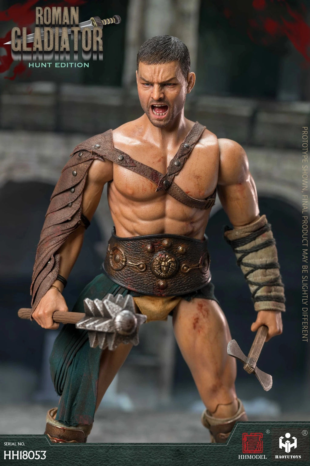 HHMODEL HAOYUTOYS 1/6 Roman Gladiator Imperial Legion Action Figure Model, Hunting Edition Collectible Toy Gift for Adults Fun