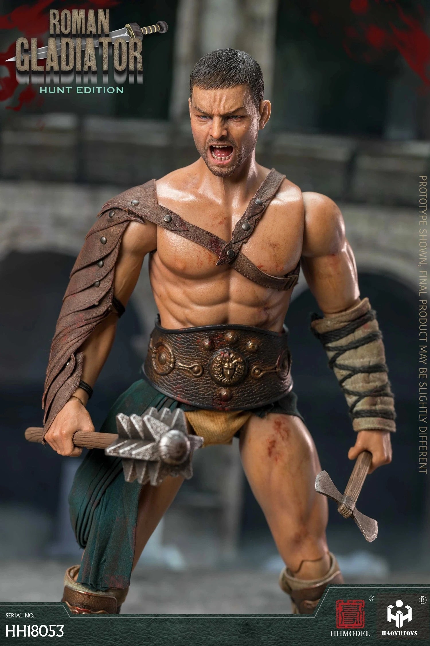 HHMODEL HAOYUTOYS 1/6 Roman Gladiator Imperial Legion Action Figure Model, Hunting Edition Collectible Toy Gift for Adults Fun