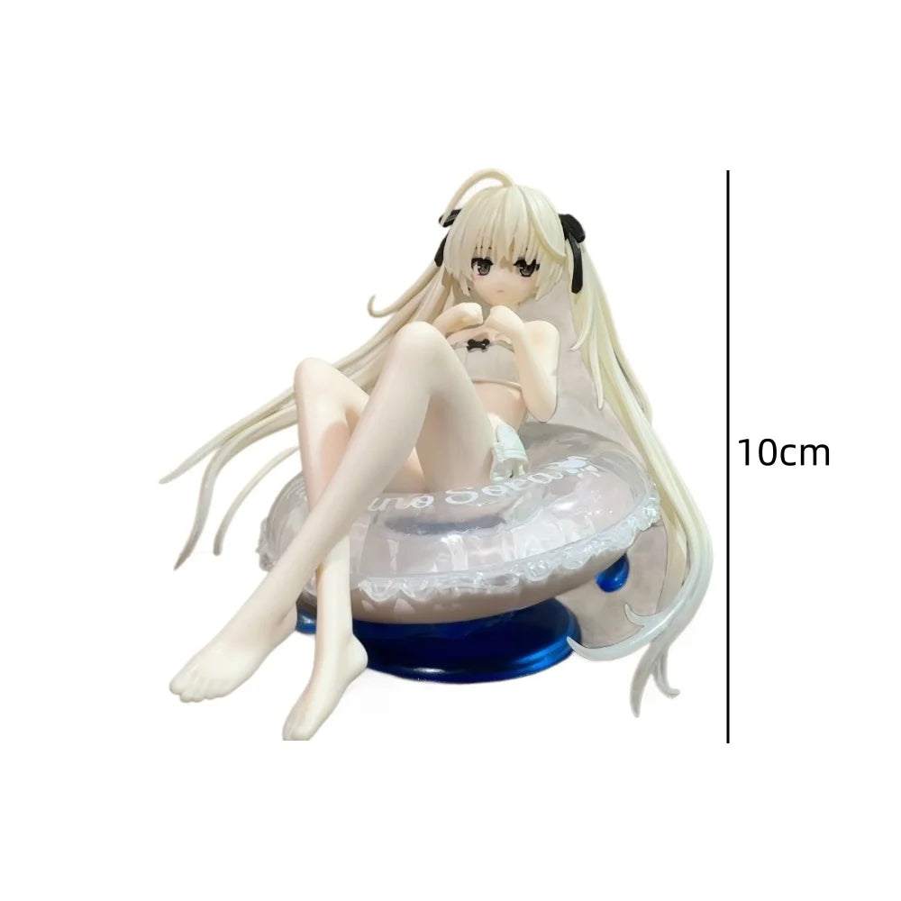 Kasugano Sora Anime Figure Yosuga No Sora Aqua Float 10CM PVC Bikini Girl Action Figure Desktop Decoration For Otaku Collection