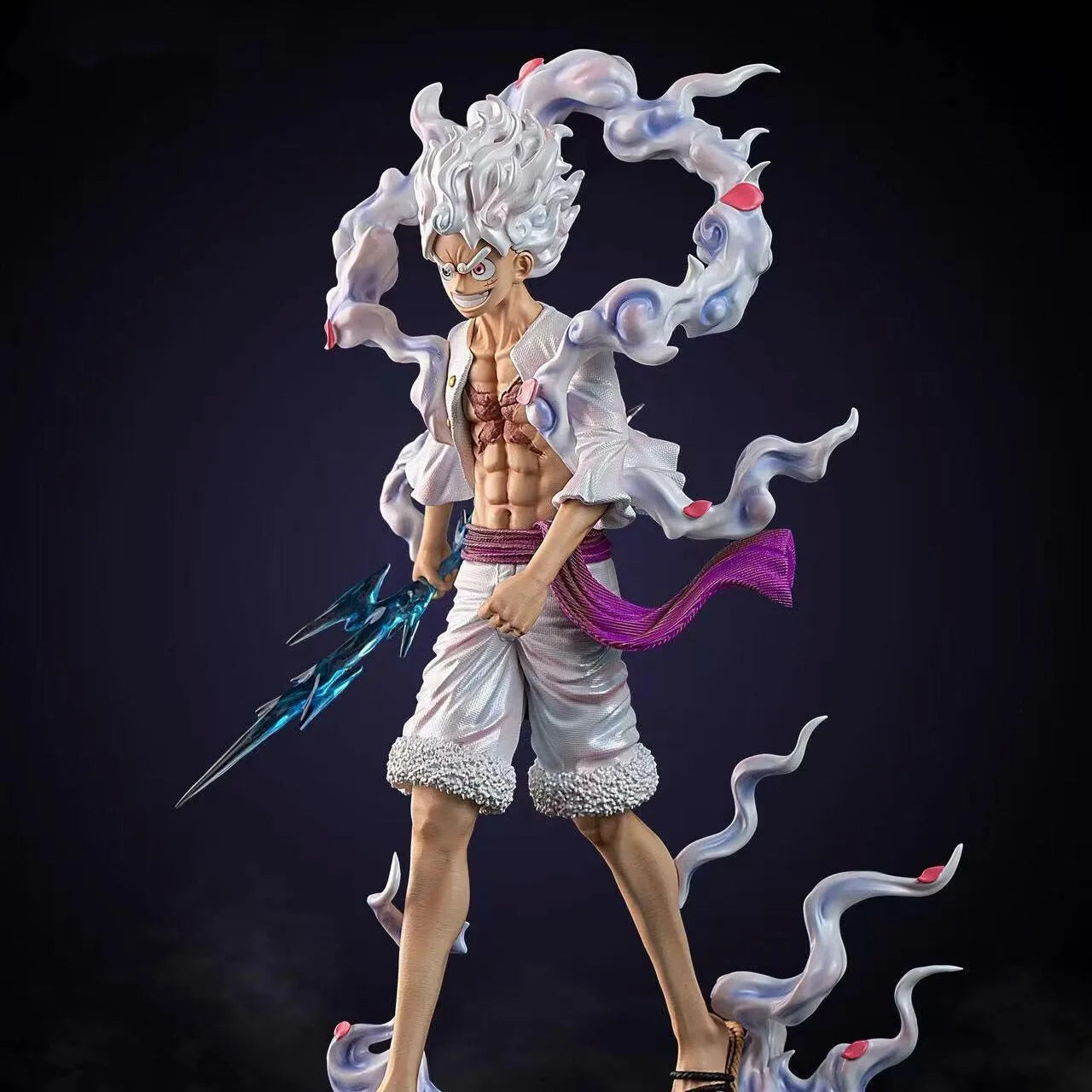 23cm One Piece Anime Pop Monkey D Luffy Action Figure Anniversary Model Gear 5 Nika Luffy Pvc Statue Doll Collection Toys Gift