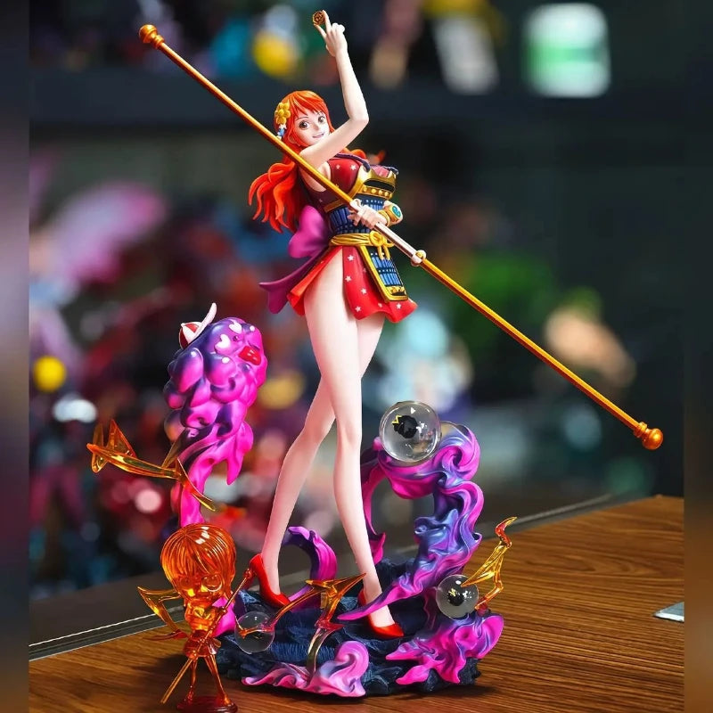 In Stock One Piece Nami Figures Ghost Island Samurai Pvc 30cm  Anime Figure Lk Studio Statue Collection Model Ornament Gift Toy