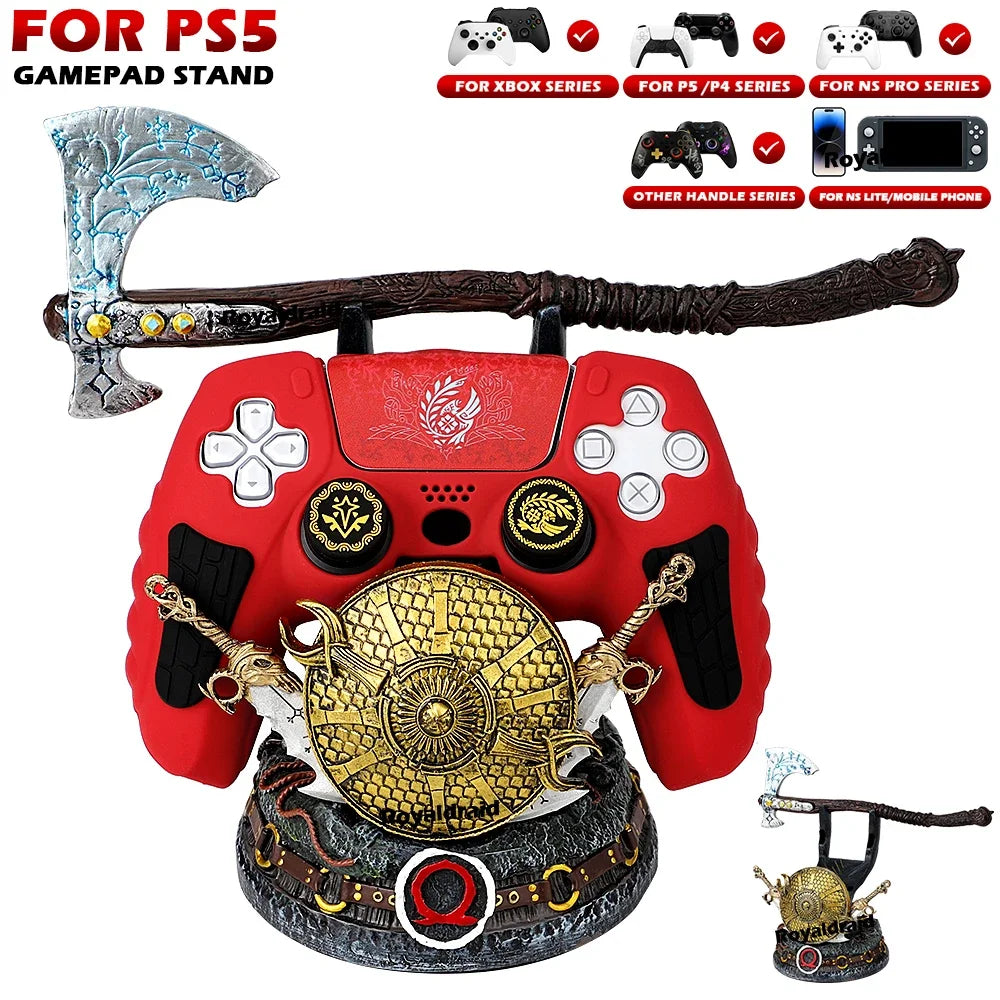 NEW Controller Holder For PS5/XBox/PS4/Switch Gamepad Stand God of War Desktop Decoration Universal Bracket For Mobile Phone