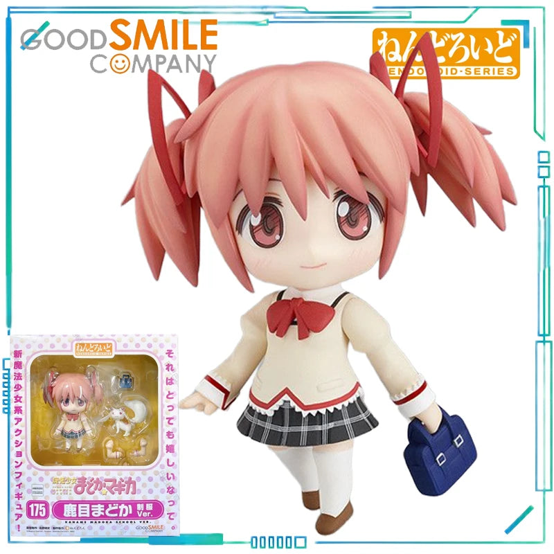 GSC Genuine NENDOROID Series PUELLA MAGI MADOKA MAGICA 182. 208 Xiaomei Flame. 175 Deer Eyes Round Fragrance Mobile Model Toy
