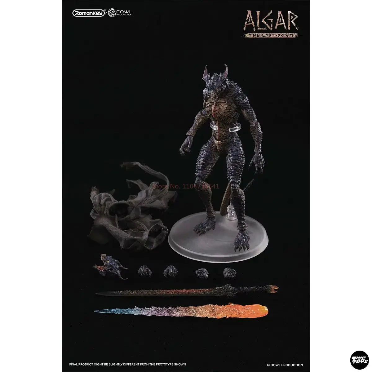 Original Romankey X Cowl Algar Last Descendant  Soldier Figurine Model For Collection Soldier Figurine Kids Toy Gifts 18cm