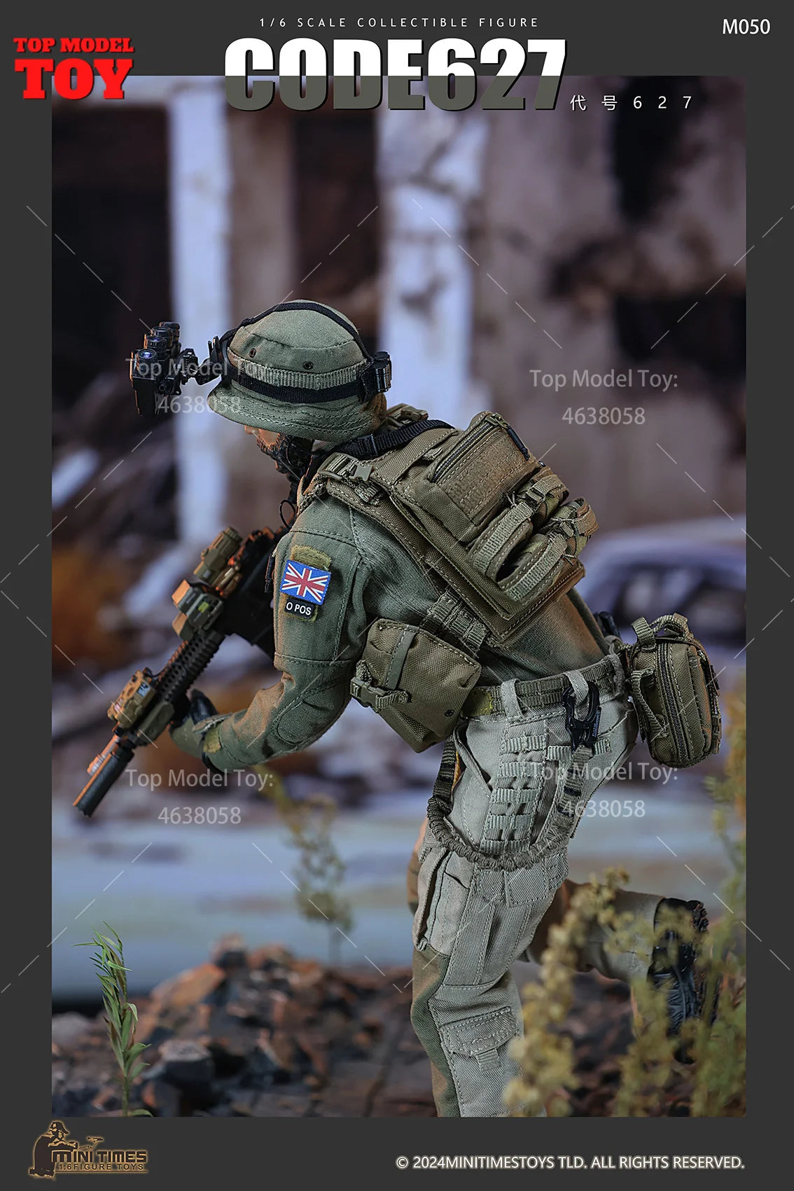 mini times toys M050 1/6 Scale British Special Air Service Sniper 12'' Male Solider Action Figure Full Set For Collectible
