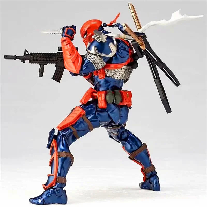 In Stock Kaiyodo X-Men Amazing Revoltech Yamaguchi Deathstroke Action Figure Anime Action Figures Collection Model Toys