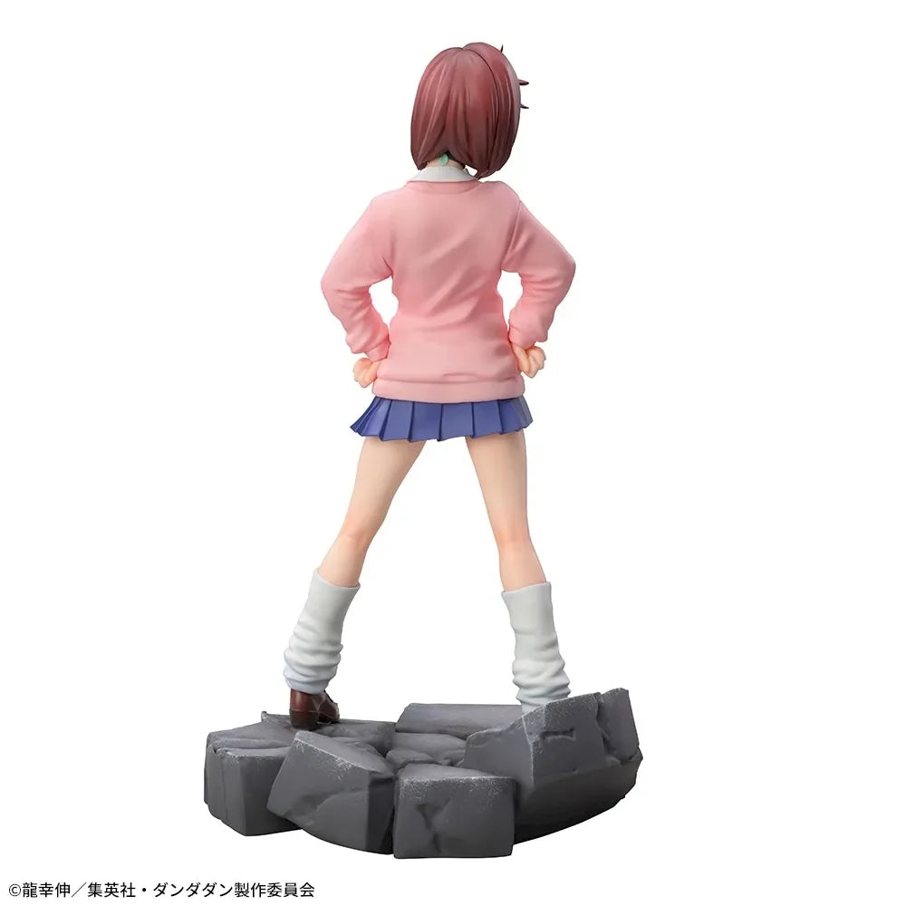 18CM Anime DAN DA DAN Ayase Momo Figure Humanoid Doll Ornament Model Toys Female Proportional Collect Holding Flowers PVC