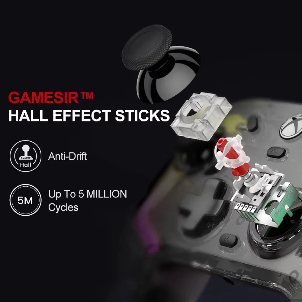 Gamesir Kaleid Wired Gamepad for Xbox Series X/S One Controller with Hall Effect Joysticks for PC Gaming