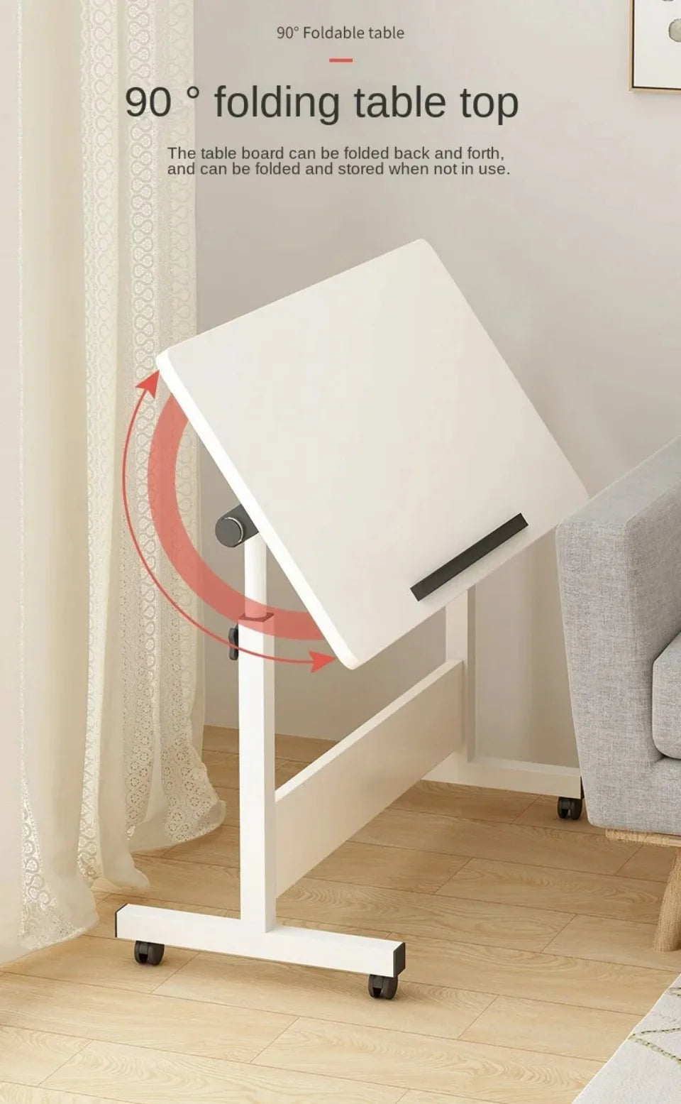 Height Adjustable Standing Desk Mobile Laptop Desks Table Removable Work Laptop Desk Lazy Bedside Sofa Desk Small Computer Desks