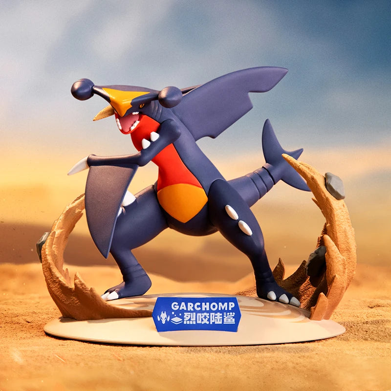 Funism Original Pokemon Action Figures Garchomp Exquisite Anime Game Figure Collectible Cartoon Model Ornament Kid's Toy Gift