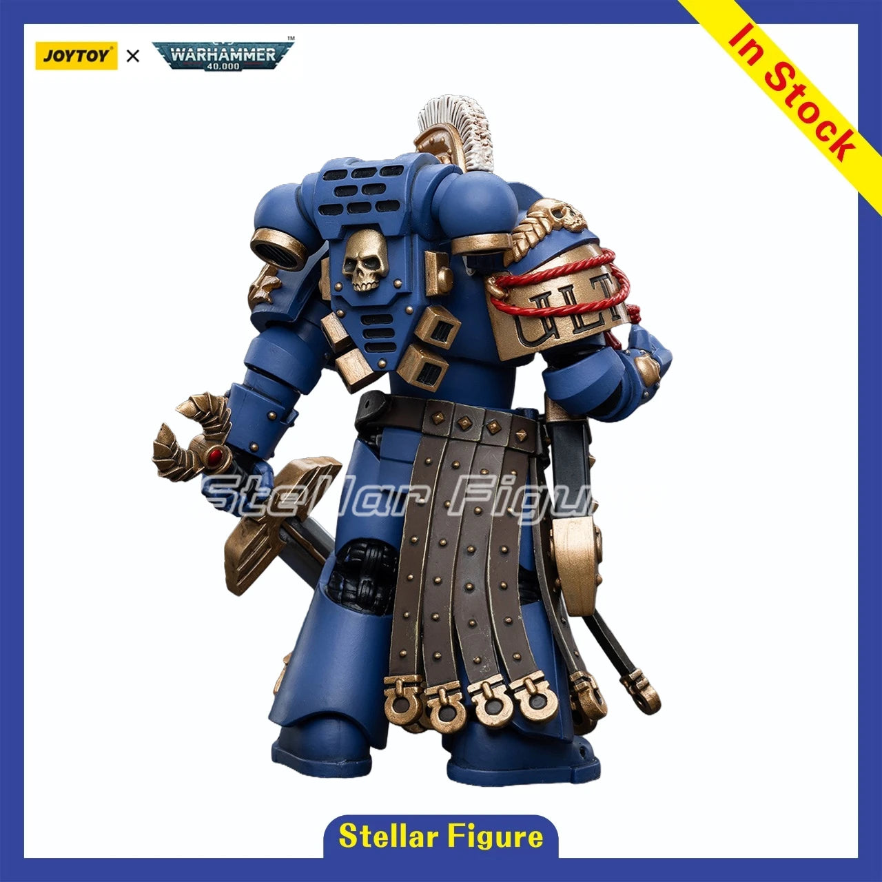 【SF】JOYTOY Warhammer 40K 1/18 Action Figure Ultramarines Honour Guard Chapter Champion Model Toys Gifts Collection