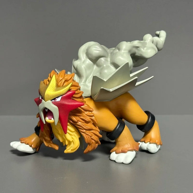 Anime Figures Set 1/20 Scale Three Sacred Suicune Entei Raikou PVC Statue Collection Room Decor Custom Toys Christmas Gifts