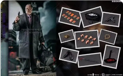 Mars Toys SS002 A Grid Cloth B Strip Suit 1/6 The Bar Boss Penguin Bewegliche Mann-Anzugfigur 30 cm Soldatenmodell Geschenkkollektion