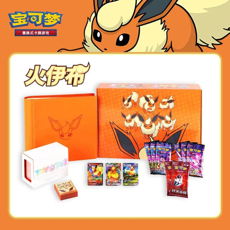New Original Pokemon Tcg Eevee Cards Collection Simplified 6.0 Advanced Ptcg Special Toys Edition Custom Set Customized Box Gift