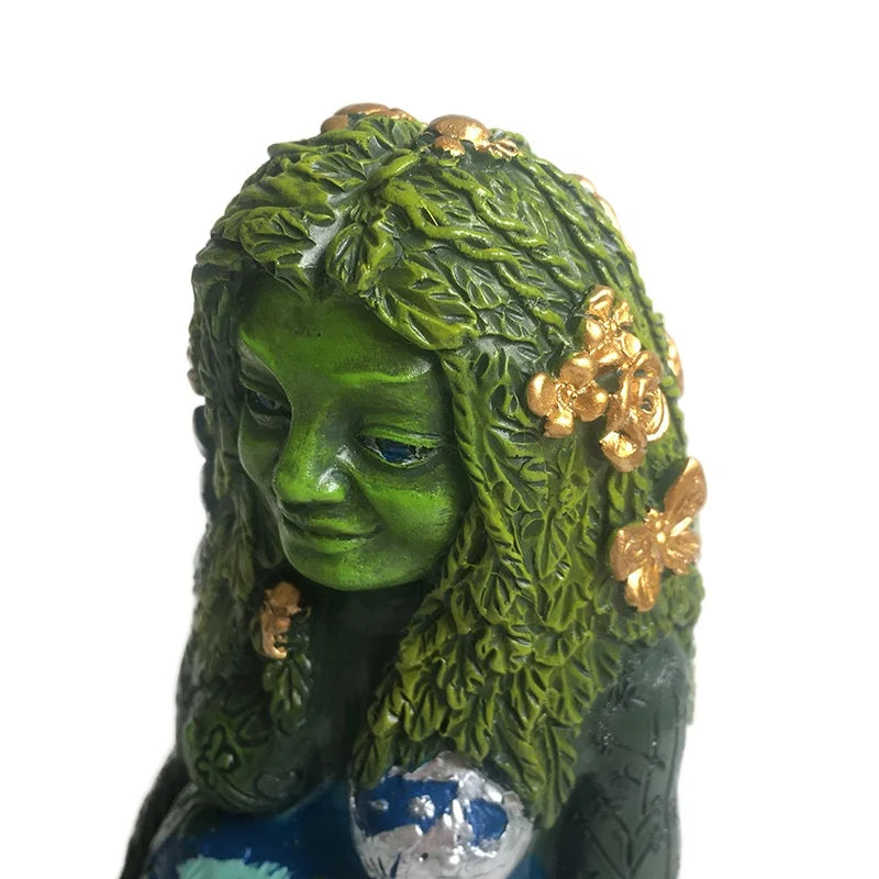 Millennial Gaia Earth Mother Goddess Te Fiti Statue 16cm Tall By Oberon Zell  Resin  Feng Shui Millyear Decor