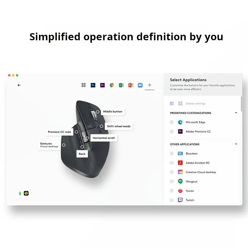 Logitech MX Master 3S Kabellose Bluetooth-Maus für das Business-Büro, Softtone-Maus, ergonomische Maus für das Business-Büro