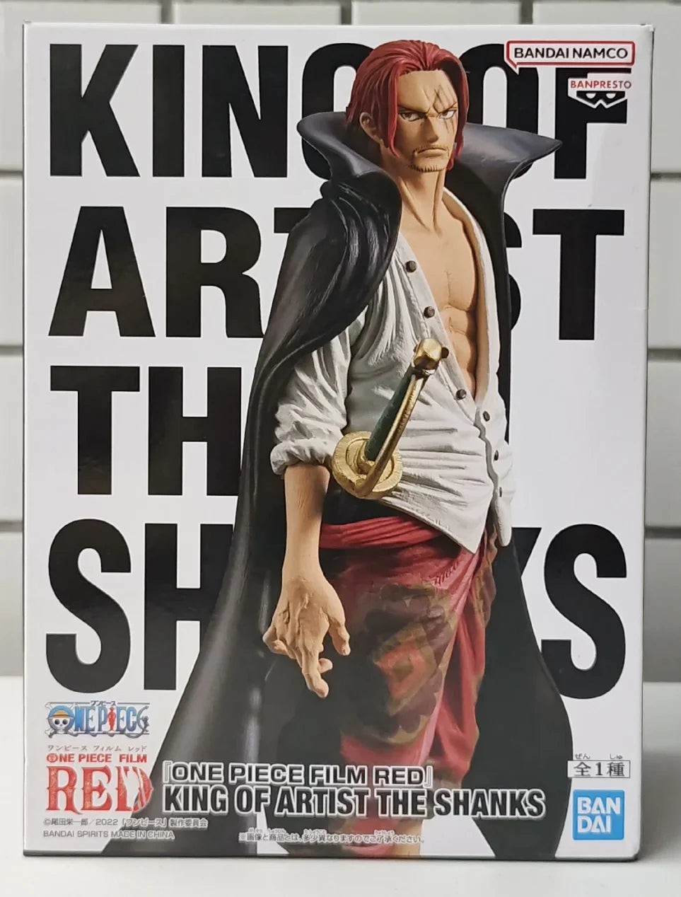 Original In Stock BANPRESTO KOA King of Artist Shanks Figure Anime One Piece Model Genuine Boxed Toy