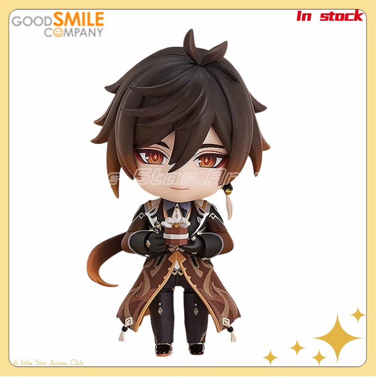 In Stock GSC Original Nendoron 2582 Genshin Impact Zhongli Model Collection Ornaments Toys Gifts