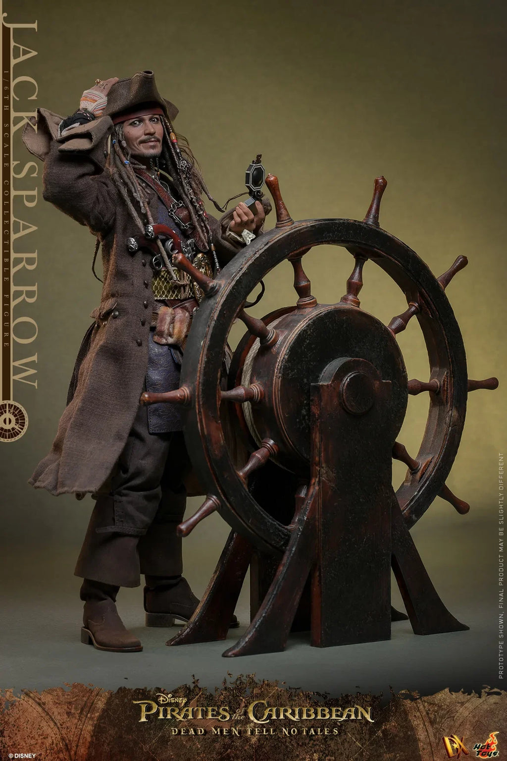 In Stock Original Hottoys DX37 DX38 Jack Sparrow Pirates of The Caribbean 1/6 Animation Action Figure Toy Model Collection Hobby