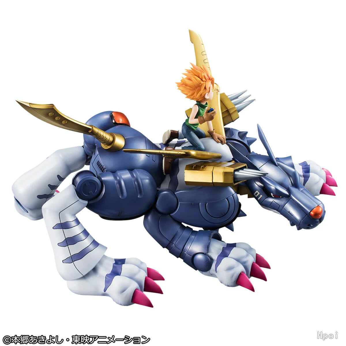 【UA】 MegaHouse Precious G.E.M. Digimon Steel Garuru and Yamato Ishida Figures Models Toys Gifts