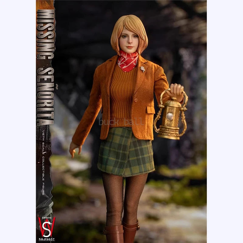 Resident Evil 4 Figur Ashley Graham Anime-Figur Pullover kurzer Rock Ashley Actionfigur Modell Statue Custom Spielzeug