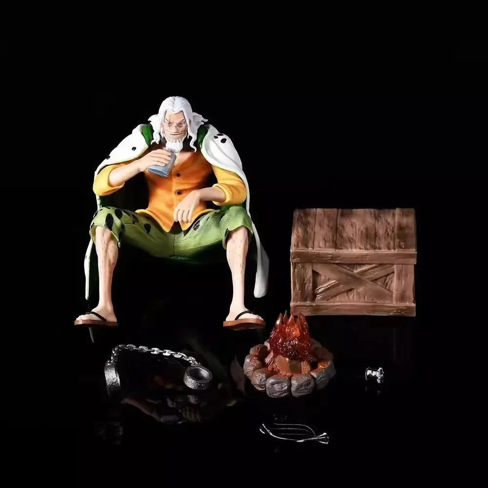 15CM Anime One Piece Figure Silvers Rayleigh Gk Action Figure PVC Statue Model Collection Decoration Toys Gift