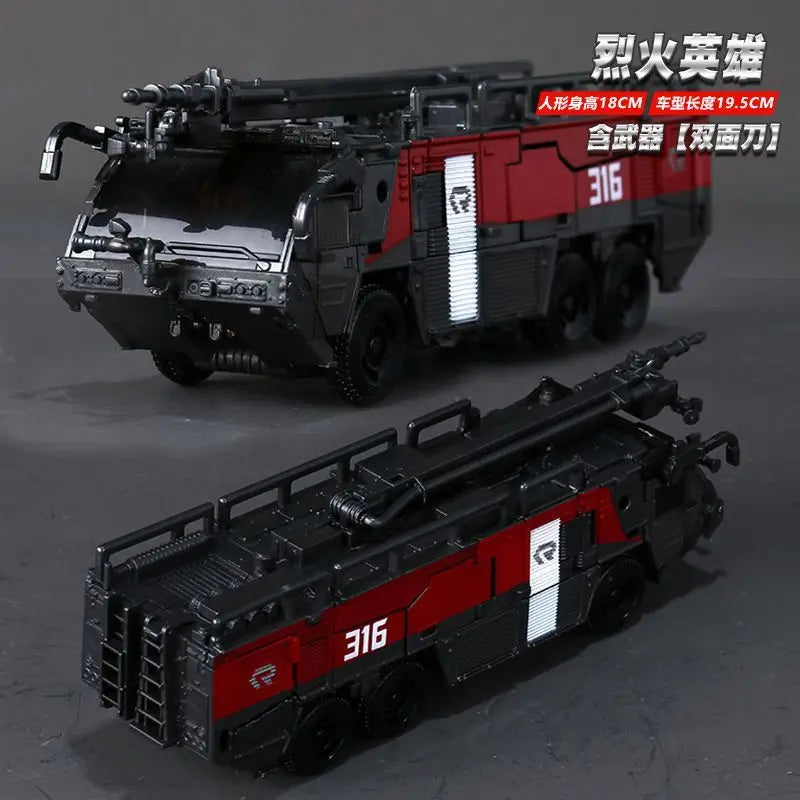Robot Transformation Toys Baiwei Sentinel Prime TW1024 Fire Engine Truck Model TW-1024 Autobot SS61 Deformation Action Figure