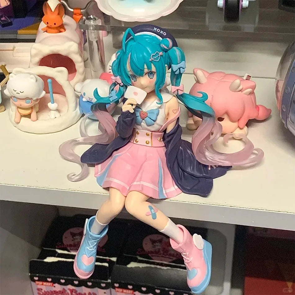14cm Hatsune Miku Figure 2026 New Sakura & Flower Wedding Ver. Anime Action Figure PVC Collectible Model Toy for Otaku Gift