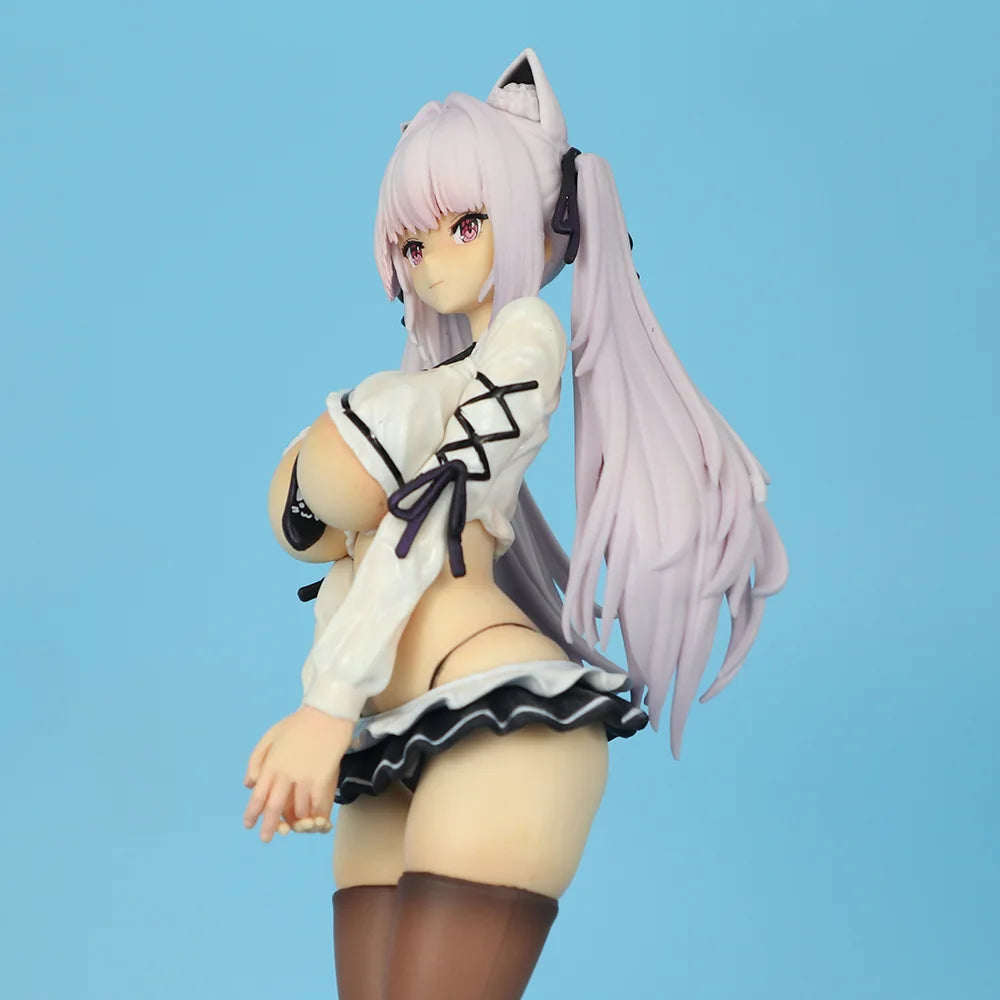 Beauty Girl Figurine Standing Shy Alvina 26cm Sexy Uniform Figure Ornament Anime Collect Periphery Toys Kawaii Model Doll Gifts