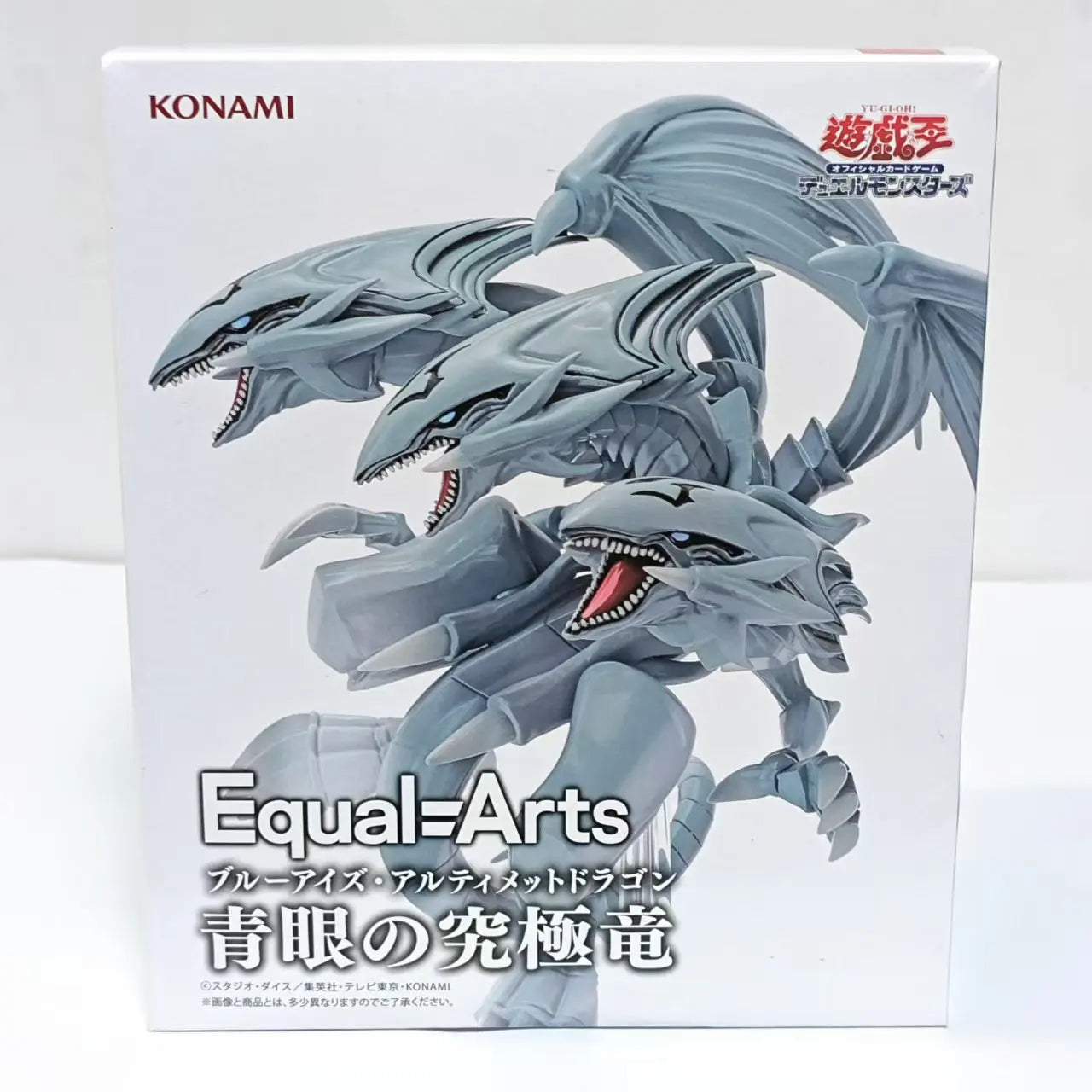 Original KONAMI Yu-Gi-Oh! Red-Eyes Black Dragon Blue-Eyed White Dragon Equal-Arts  Anime Action Figures Model Figurine Toys