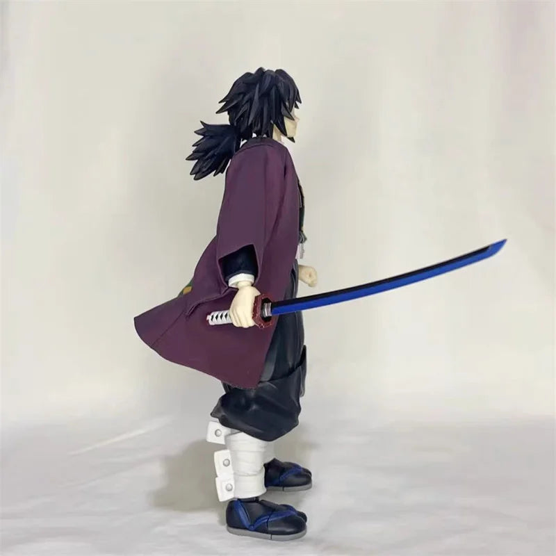1/12 Мащаб Японско Аниме Demon Slayer Blade Роля Томиока Йошиаки Платнено наметало Кимоно, подходящо за 6-инчови shf екшън фигурки, модели на тялото