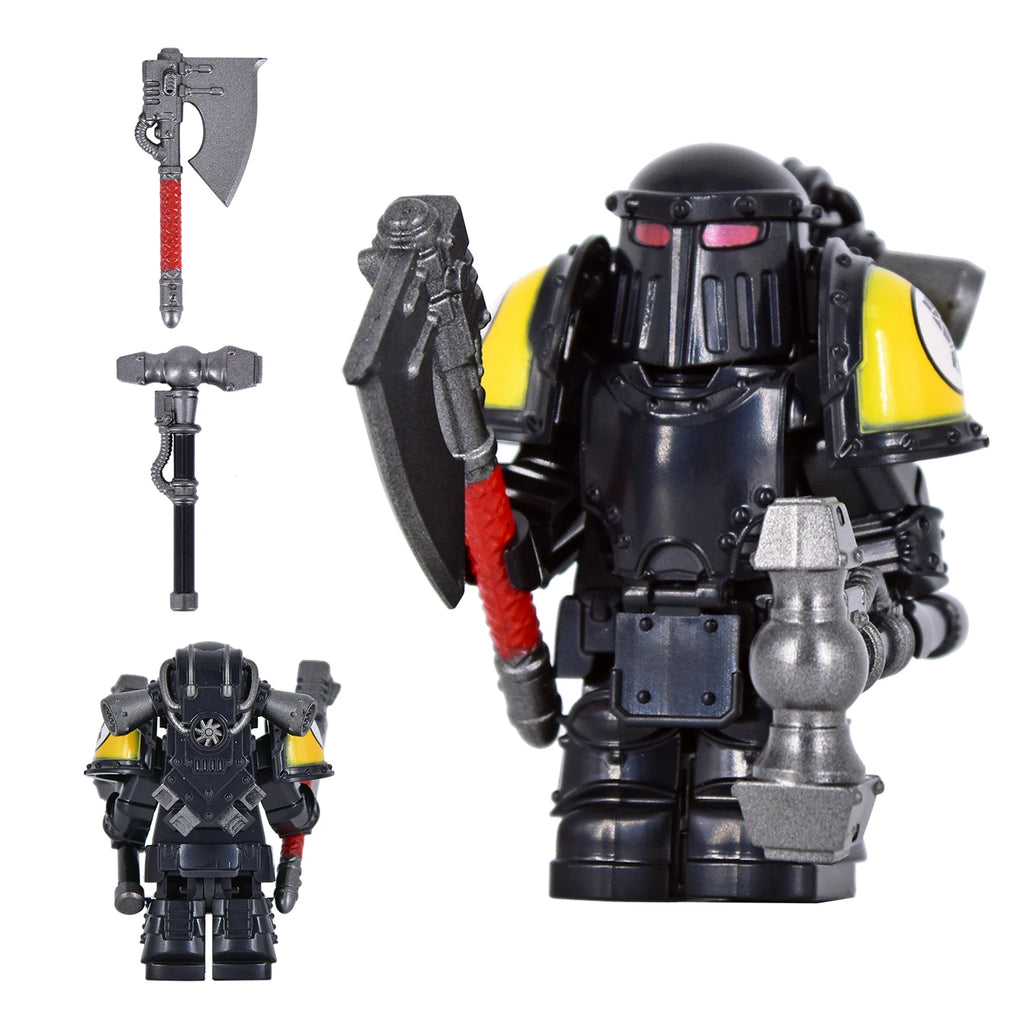 NEUE Mittelalterliche Kriegsritterfigur, aufwendige Details, schwere Bewaffnung, Engel, Ultramarines, Templer, Kriegssoldaten