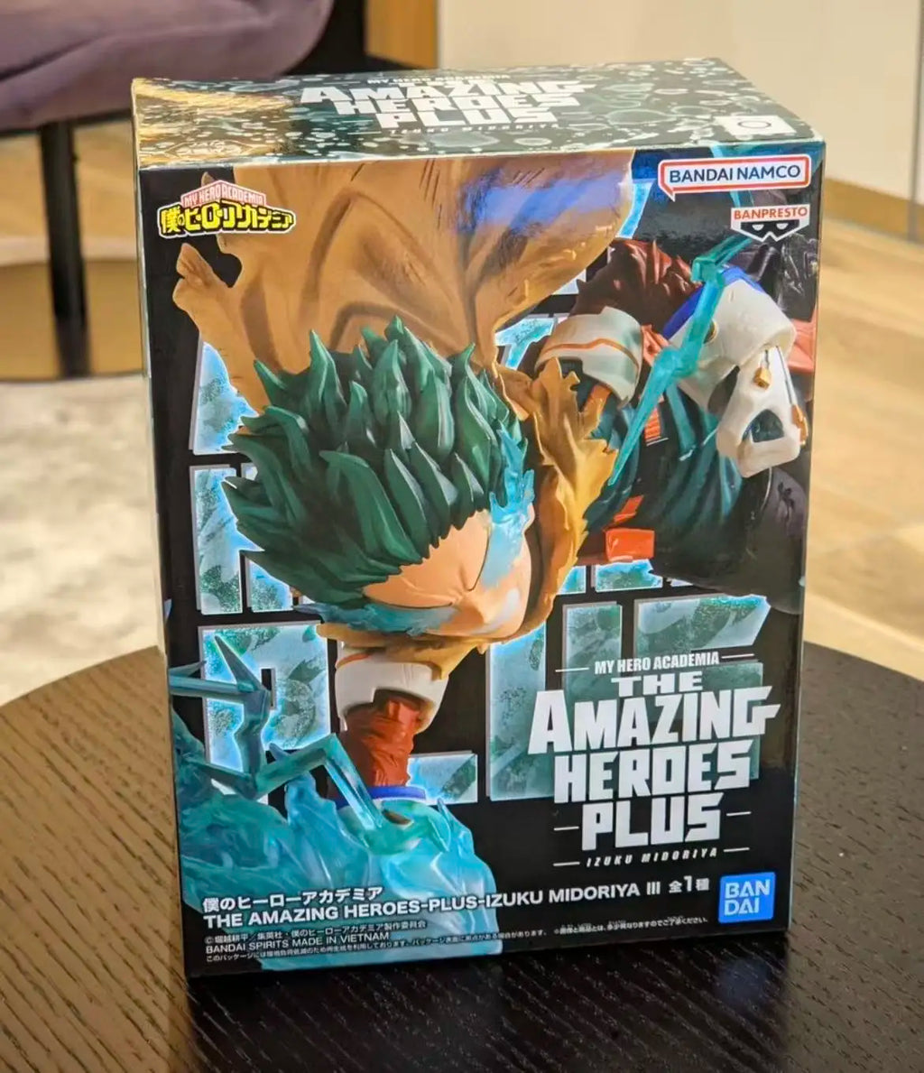 Brand New Authentic and Unsealed Bandai Banpresto My Hero Academia The Amazing Heroes Plus Izuku Midoriya 20Cm Toy Gift Figure