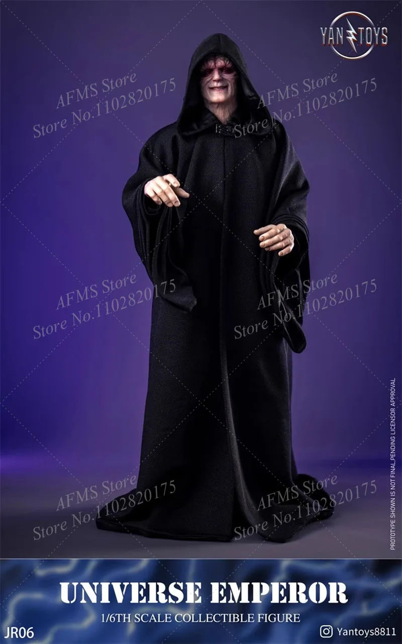 Yantoys JR06 1/6 Scale Collectible Figure Universal Emperor Star Wars Black Sith Emperor 12Inch Men Soldier Action Figure Body