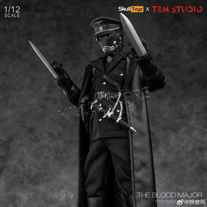 New TEM STUDIO Skull Toyz Major Scarlet Night Hellboy Kroenen 1/12 Scale Action Figure Anime Model Collection Model Toys