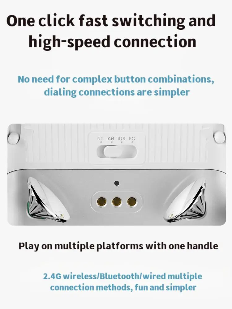 AOLION K20 Gaming Controller Dual Hall Magnetic Surface Shell Three speed Linear Trigger for iOS and Android PC Charging HUB