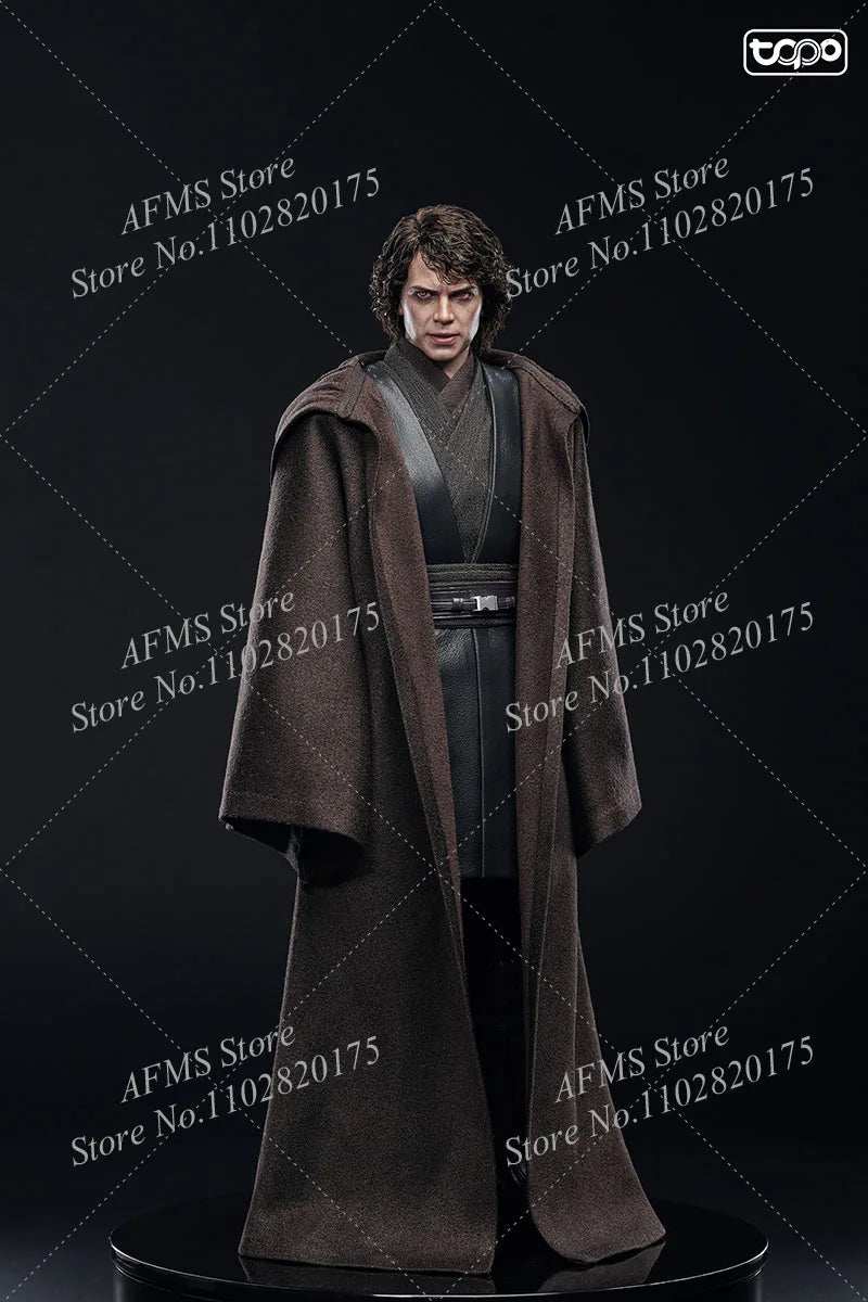 TP026 1/6 Men Soldier Star Wars Anakin Skywalker Robe Cloak Leather Vest Eyeball Fit 12Inch HOTT0YS DX34AE DX47AE Action Figure