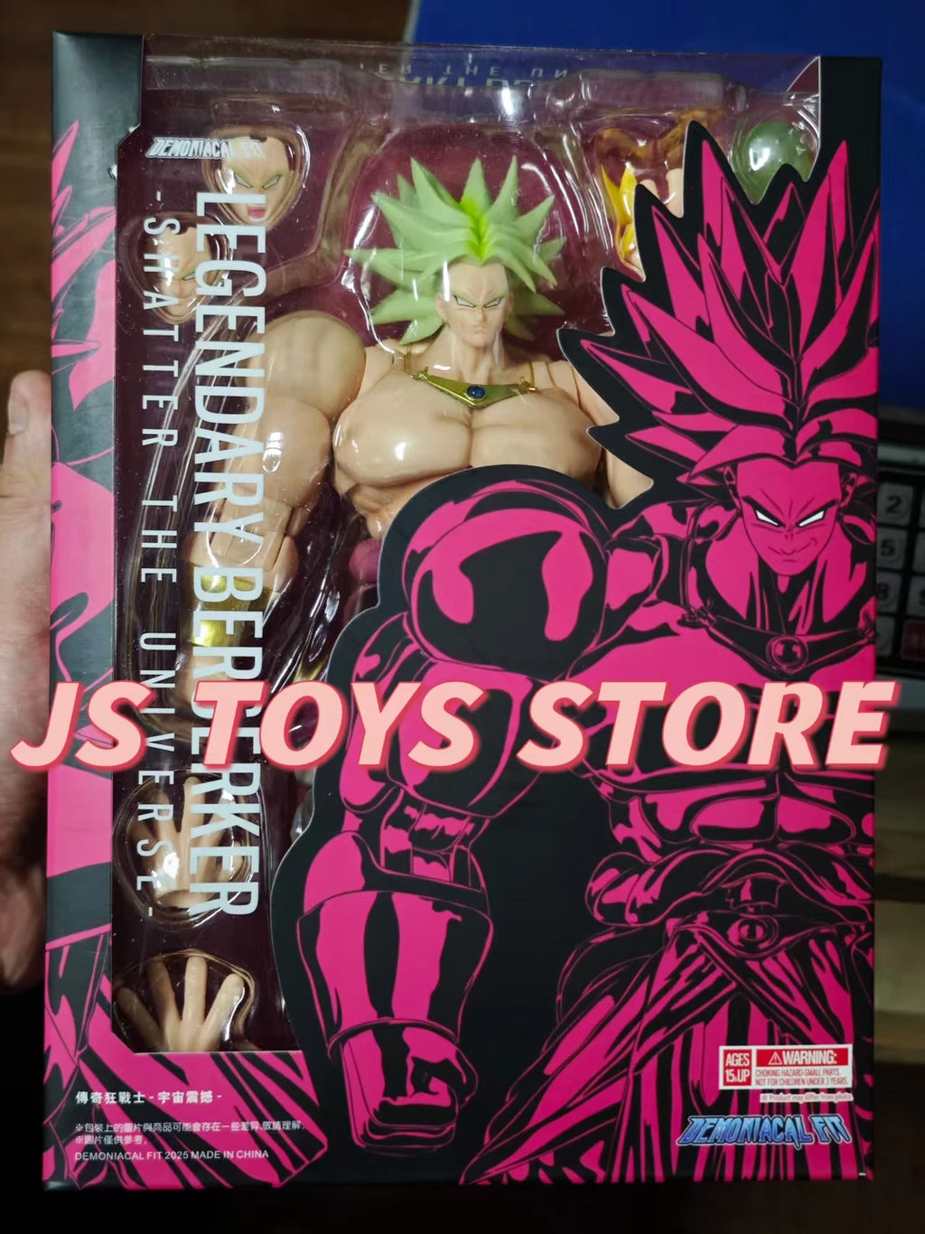 Dämonische Passform Dragon Ball Z Super Saiyan Broly Legendary Berserker Actionfigur Modell Spielzeug