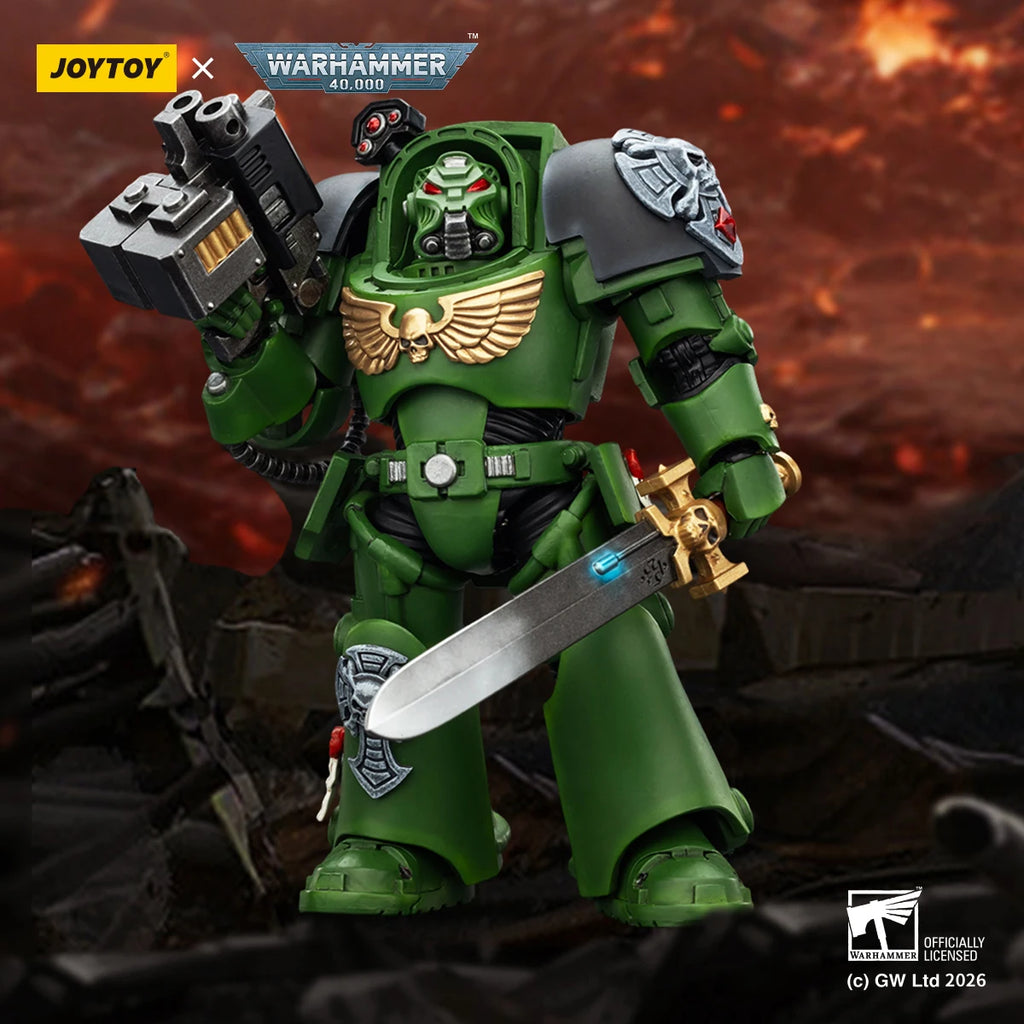 【MT】Original JOYTOY Warhammer 40K Salamanders Terminator 1/18 Action Figure Toy Collection