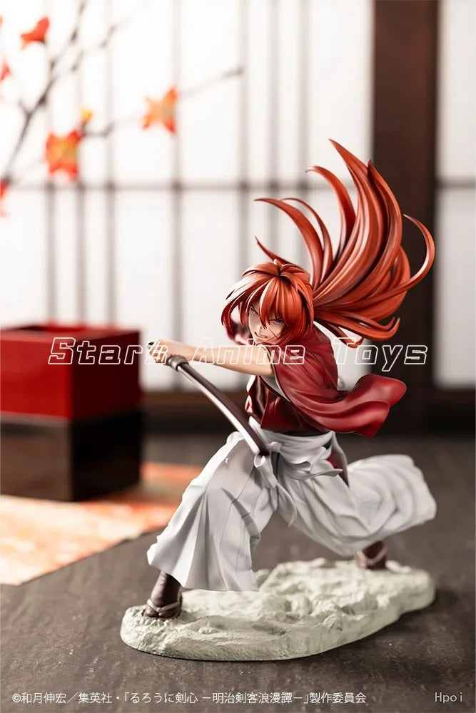 In Stock Original Kotobukiya ARTFX J Rurouni Kenshin Himura Kenshin 1/8 Anime Ornament Toy Figure Model Gift
